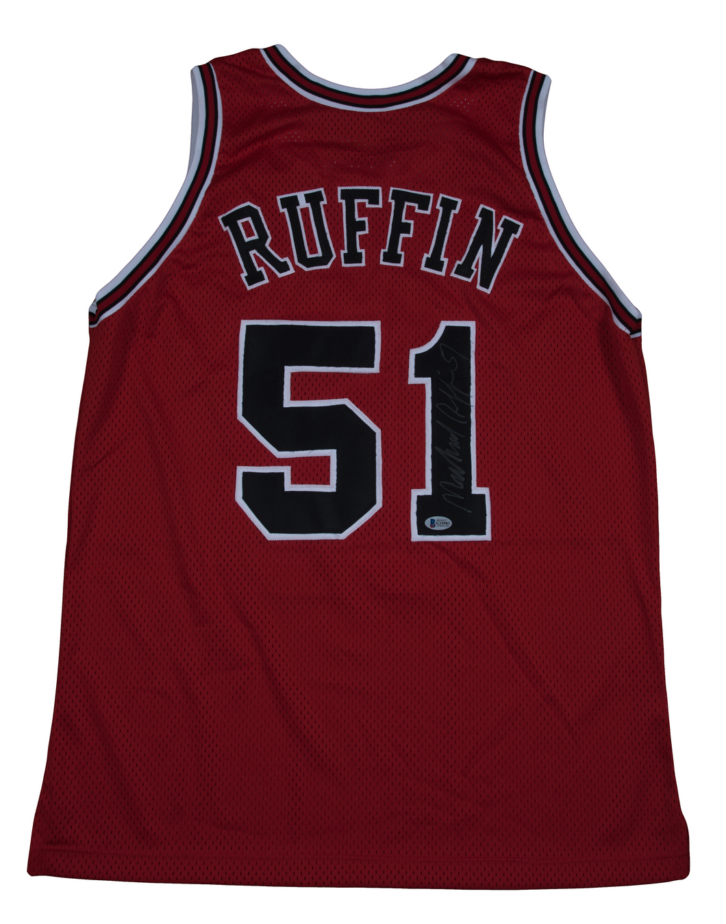 Michael Ruffin Autographed Chicago Bulls Jersey