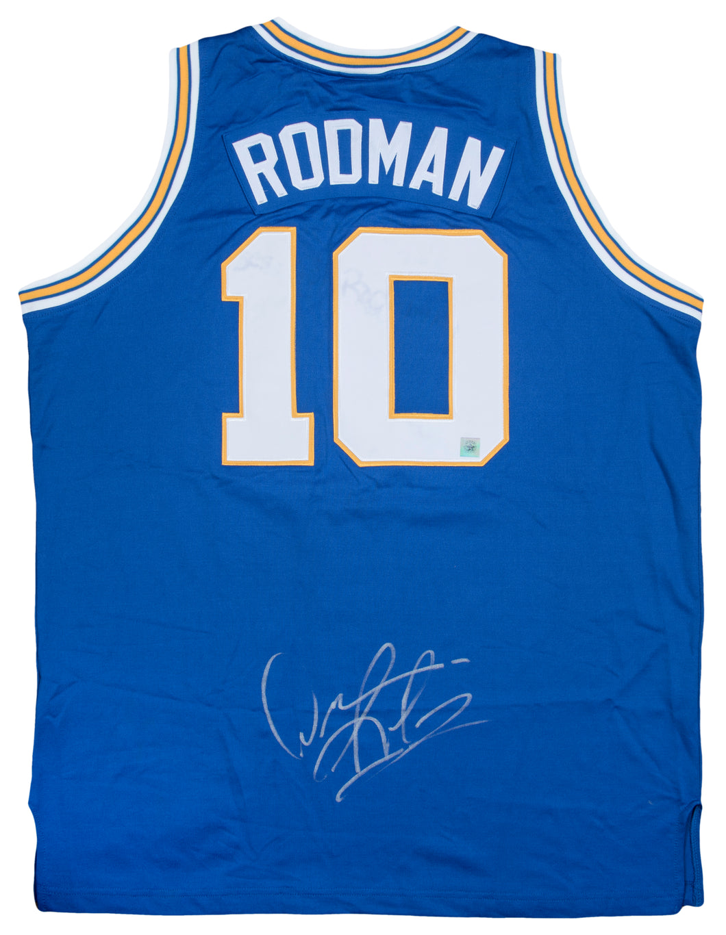 Dennis Rodman Autographed Southeastern Oklahoma State University Jersey