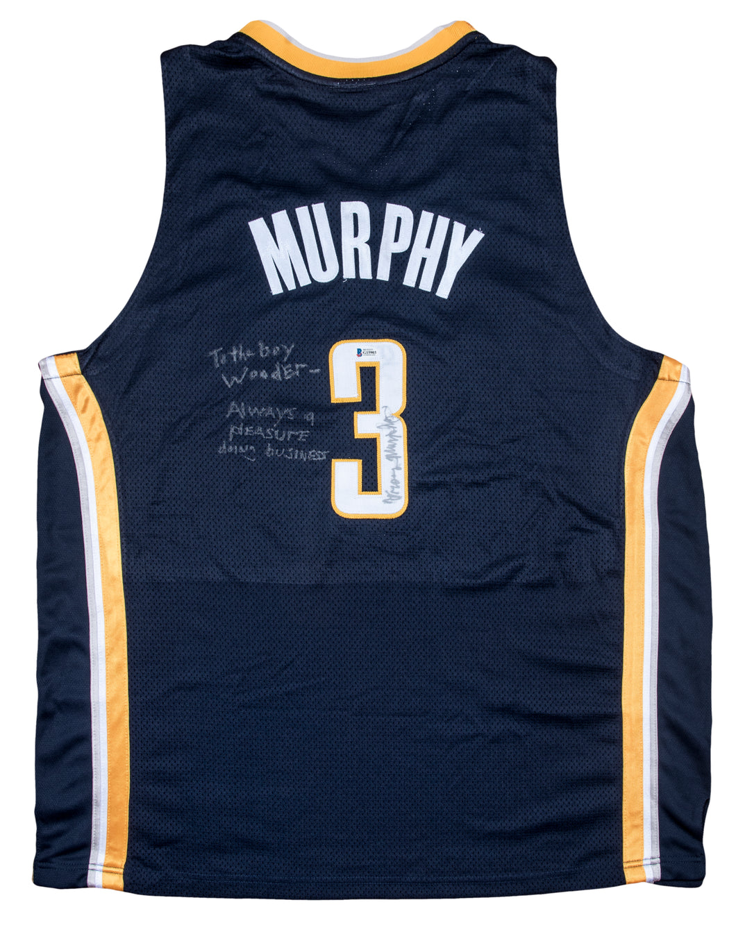 Troy Murphy Signed Indiana Pacers Jersey