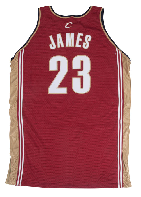 2003-04 LeBron James Game Used Cleveland Cavaliers Rookie Season Road Jersey