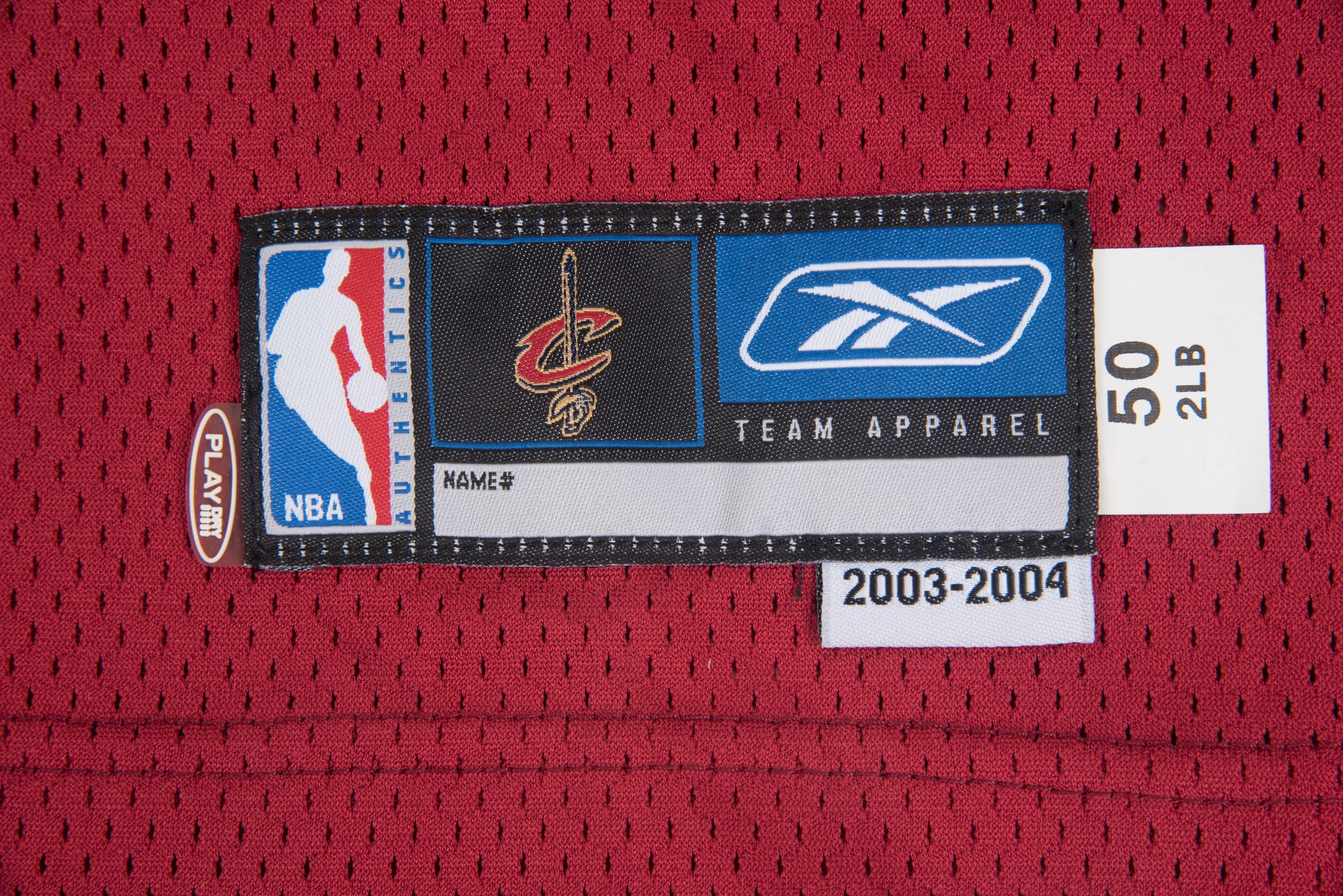 2003-04 LeBron James Game Worn Cleveland Cavaliers Rookie, Lot #82407