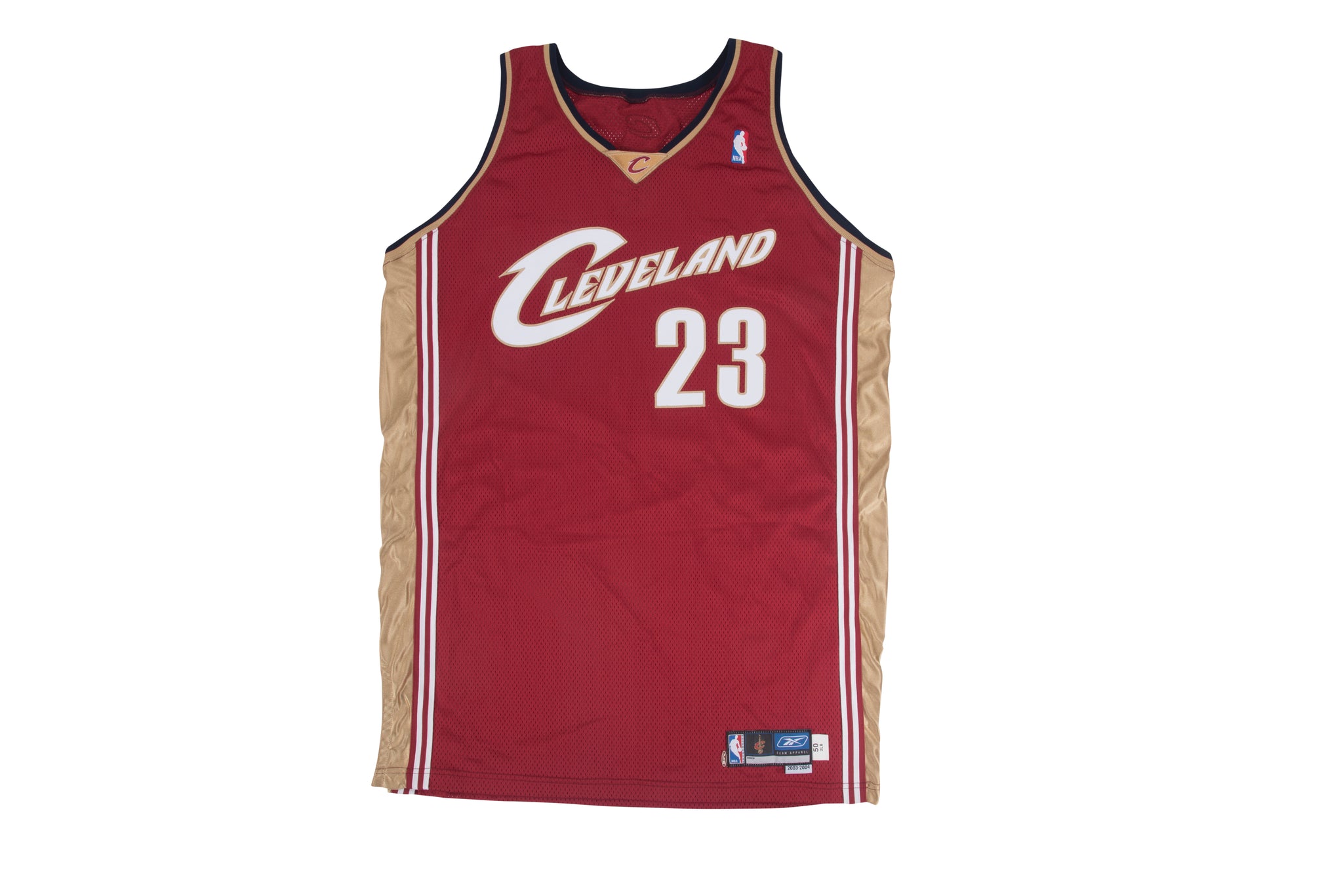 LeBron James Cleveland Cavaliers 2003-04 Red Jersey – Best Sports
