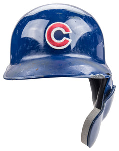2018 Kris Bryant Game Used Chicago Cubs Batting Helmet With C-Flap Photo Matched To Career Home Run #102