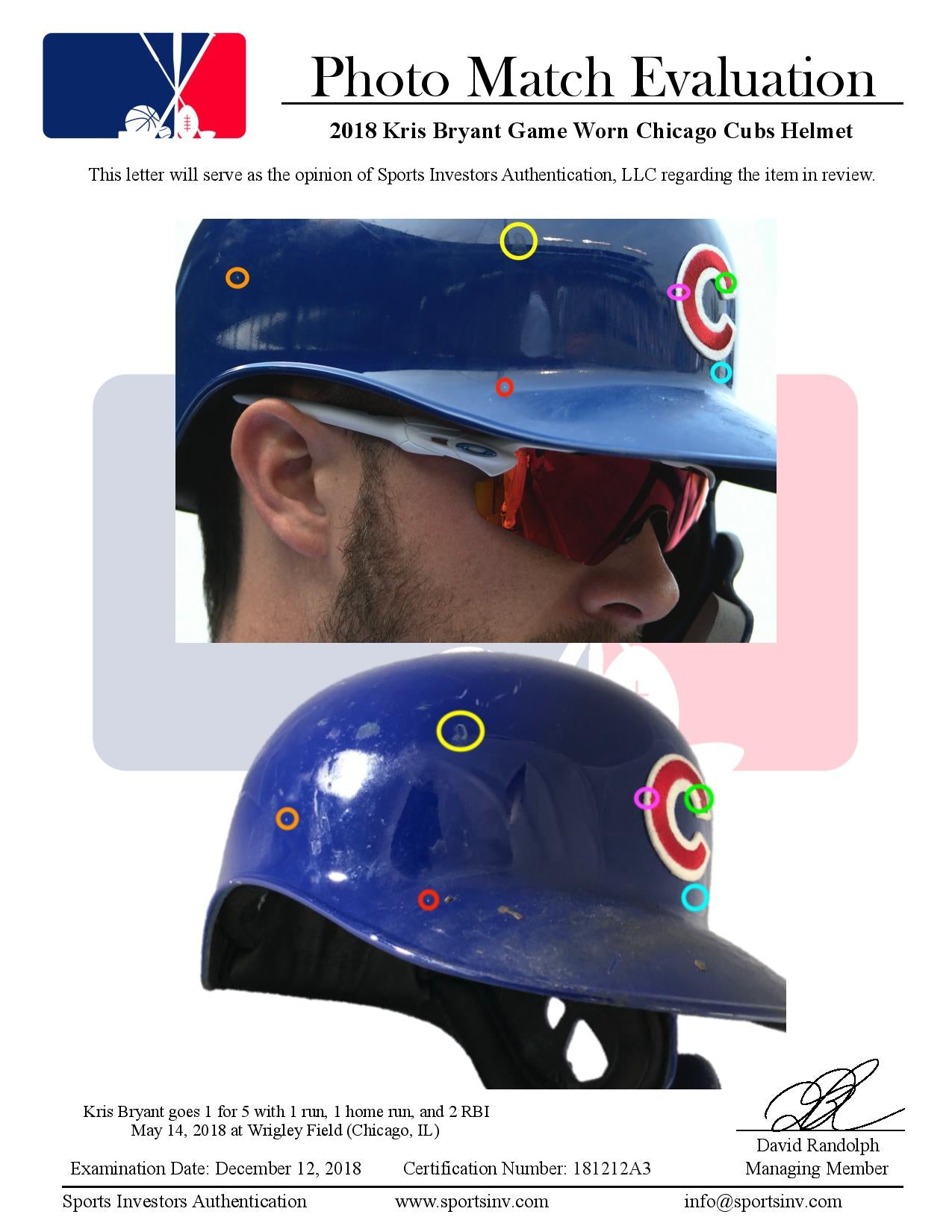 Chicago Cubs MLB Kris Bryant 2018 Funko Pop! Figure #03