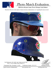 Load image into Gallery viewer, 2018 Kris Bryant Game Used Chicago Cubs Batting Helmet With C-Flap Photo Matched To Career Home Run #102