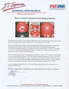 1999 Barry Larkin Game Used Cincinnati Reds Batting Helmet