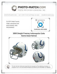 2005 Dwight Freeney Game Used Indianapolis Colts Helmet