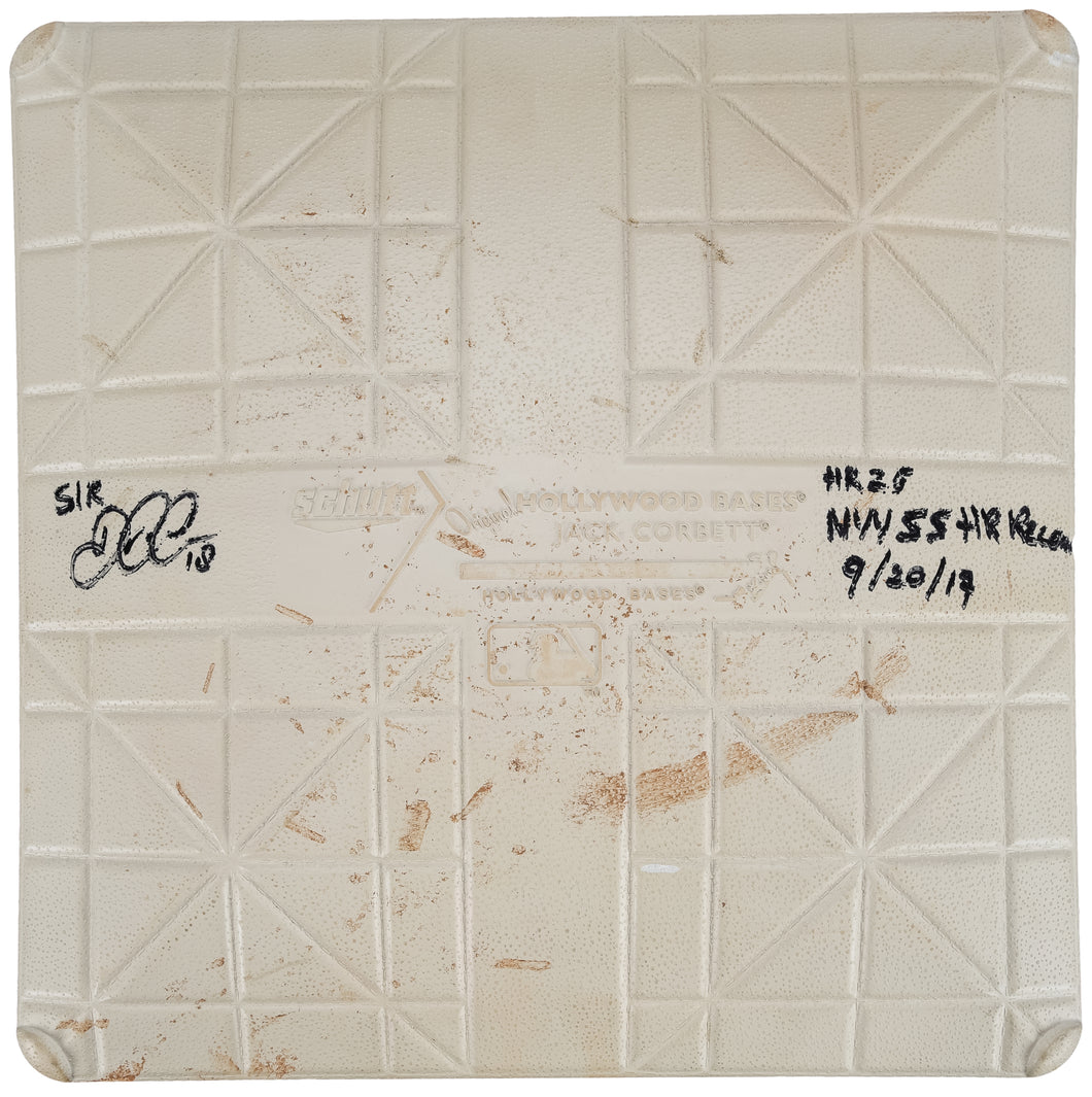 Didi Gregorius Signed and Inscribed Game Used Base