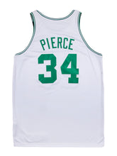Load image into Gallery viewer, 2000-2001 Paul Pierce Game Used and Signed Boston Celtics Home Jersey with Dorothy &quot;Dot&quot; Auerbach Memorial Band