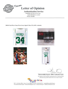Paul Pierce Signed Authentic Nike Boston Celtics Game Model Jersey Ste —  Showpieces Sports