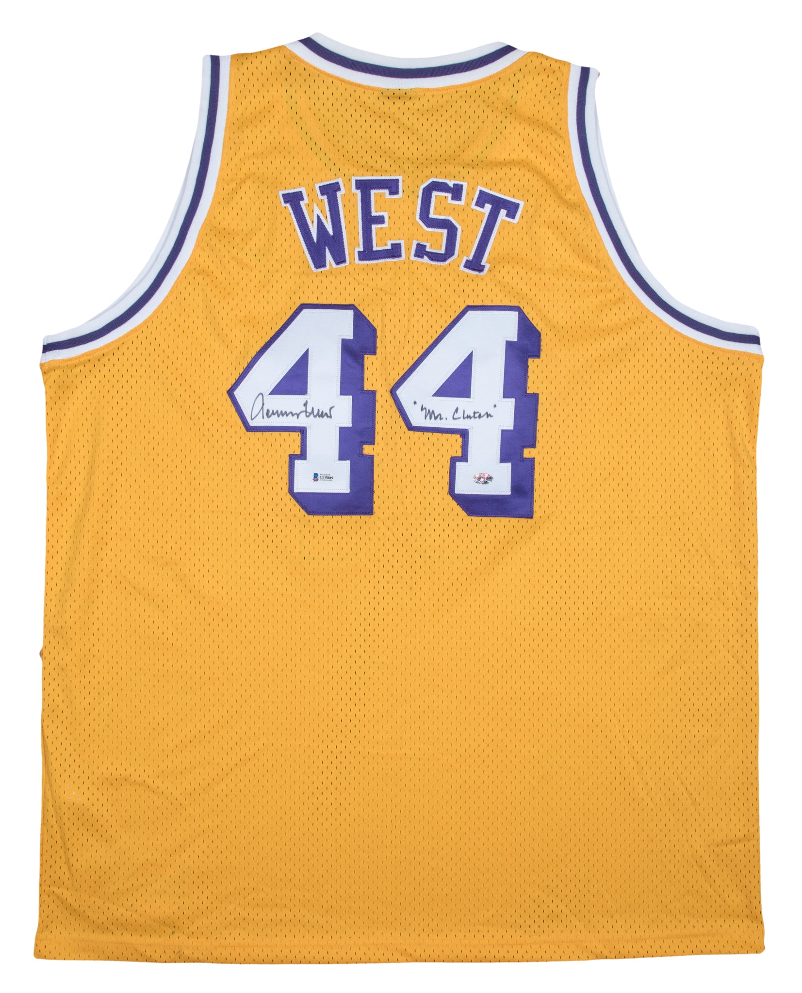 Jerry West Autographed Lakers Jersey – Heartland Sports Memorabilia