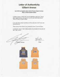 Kareem Abdul-Jabbar Autographed Lakers Jersey