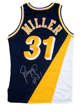 Load image into Gallery viewer, 1991-92 Reggie Miller Game Used &amp; Signed Indiana Pacers Flo Jo Road Uniform: Jersey &amp; Shorts