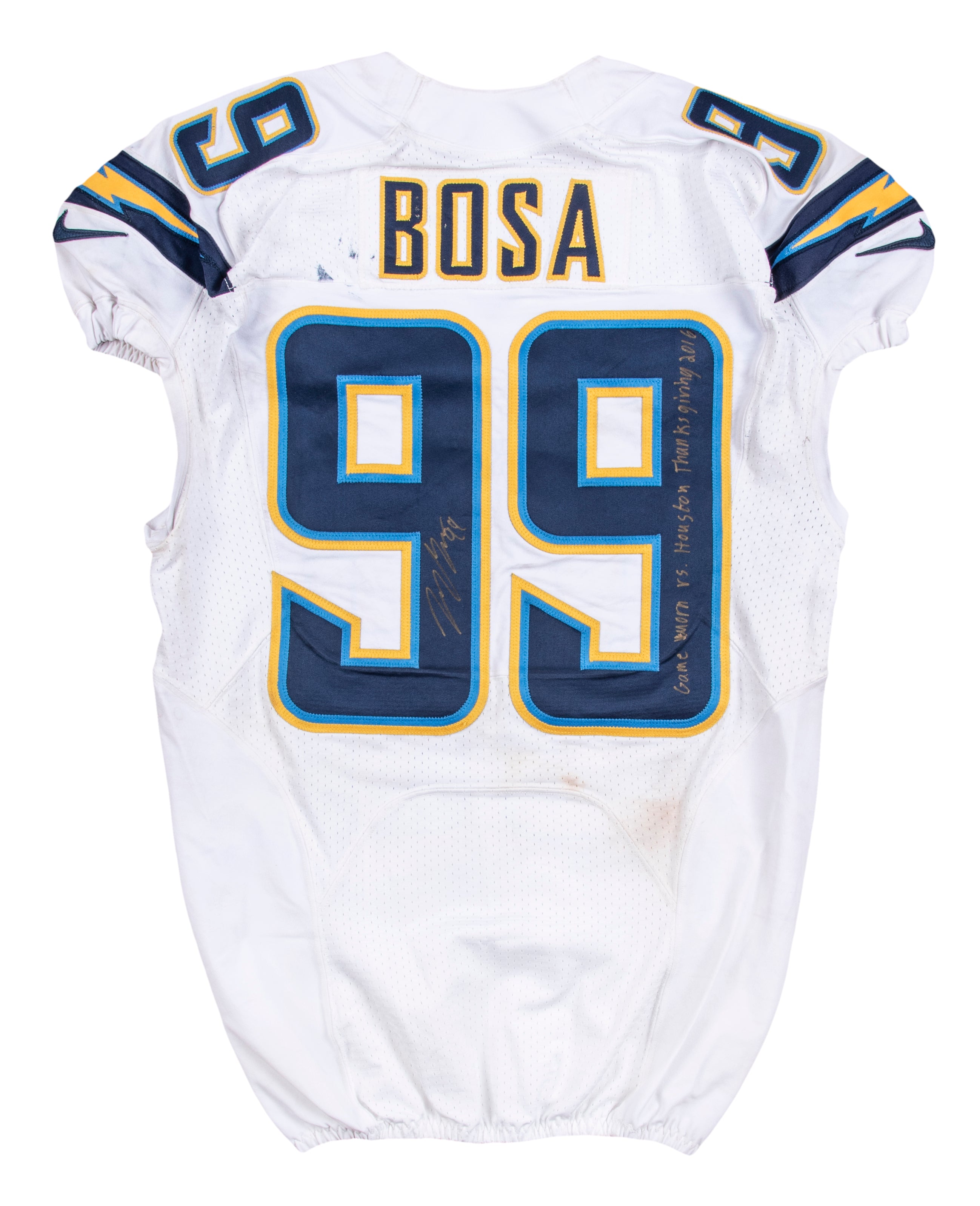 Joey Bosa Autographed Framed Chargers Jersey - The Stadium Studio