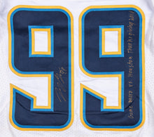 Load image into Gallery viewer, 2016 Joey Bosa Game Used, Signed &amp; Inscribed San Diego Chargers Rookie Jersey Used on November 27, 2016 - Defensive Rookie of the Year!