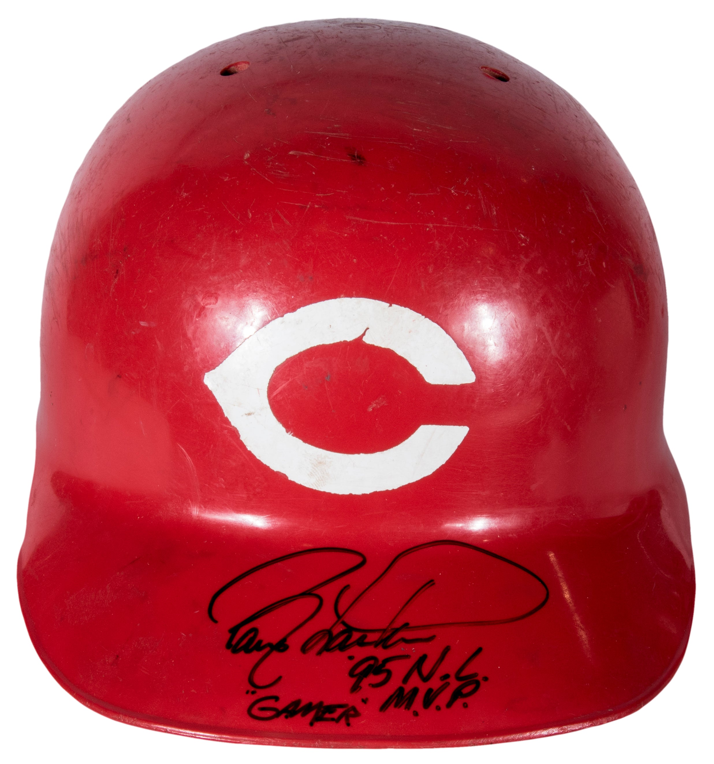  Barry Larkin Cincinnati Reds Game Used Batting Helmet 1997 Reds  LOA Signed - MLB Game Used Helmets : Collectibles & Fine Art