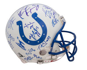 2005 Indianapolis Colts Team Signed Game Model Helmet with 27 Signatures Including Peyton Manning, Dwight Freeney, and Edgerrin James