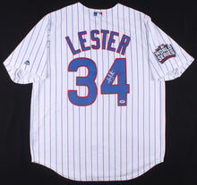 Load image into Gallery viewer, Jon Lester Autographed Chicago Cubs 2016 World Series Jersey
