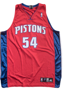 Jason Maxiell Signed Detroit Pistons Red Alternate Jersey