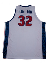 Load image into Gallery viewer, Richard Hamilton Signed Detroit Pistons White Home Jersey