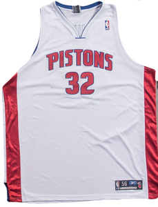 Richard Hamilton Signed Detroit Pistons White Home Jersey