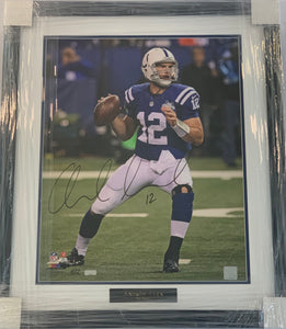 Andrew Luck Autographed "Captain" 4 out of 12 16x20 Framed Photograph