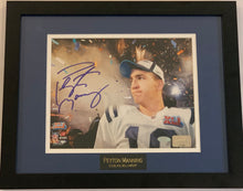 Load image into Gallery viewer, Peyton Manning Autographed Super Bowl XLI Smoke in Background 8x10 Framed Photograph