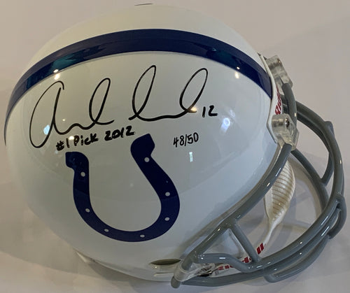 Andrew Luck #1 Pick 2010 48 out of 50 Autographed Replica Helmet