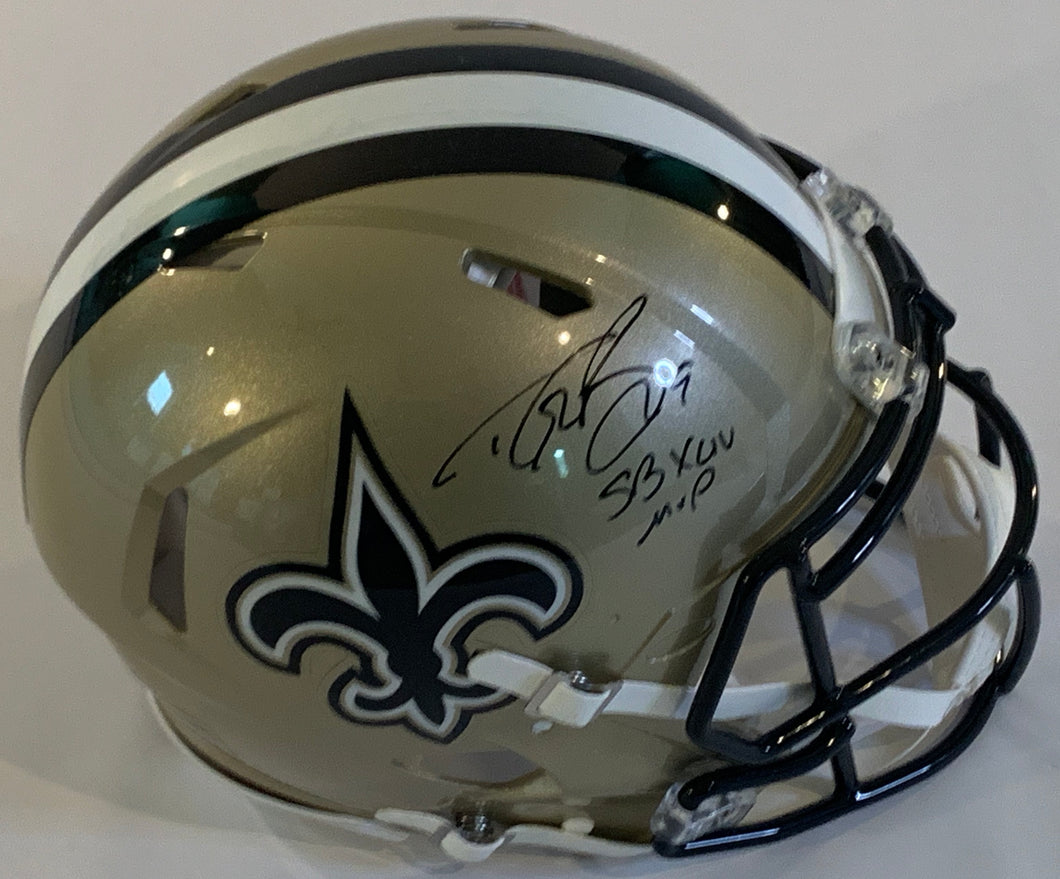 Drew Brees Autographed Authentic Helmet