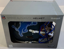 Load image into Gallery viewer, Barry Sanders Autographed Authentic Helmet with 7 Inscriptions