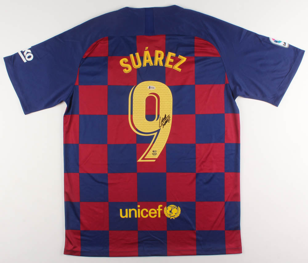 Luis Suarez Signed FC Barcelona Jersey